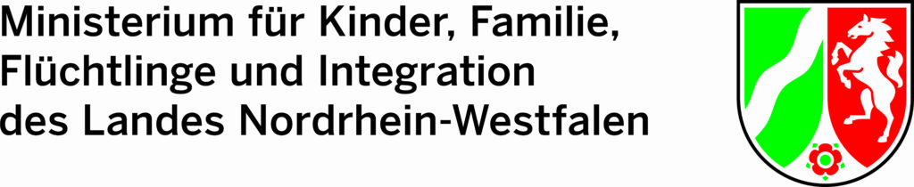 Logo "Ministerium für Kinder, Familie, Flüchtlinge und Integration des Landes Nordrhein-Westfalen"